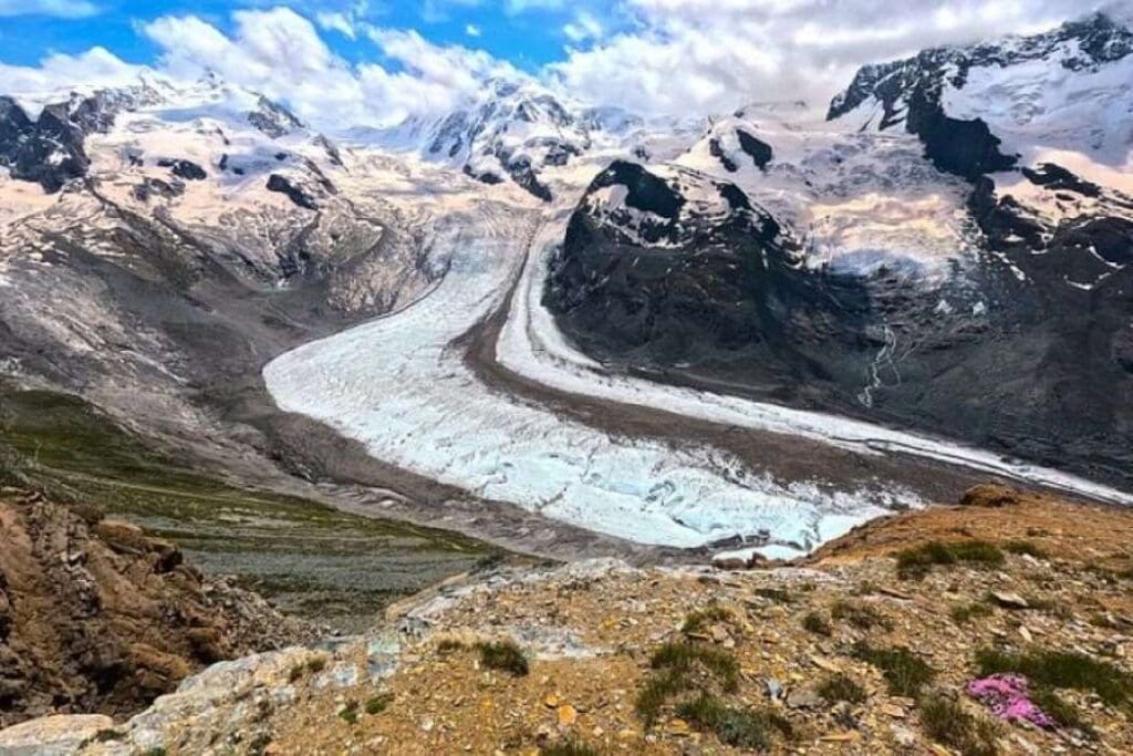 Melting glacier