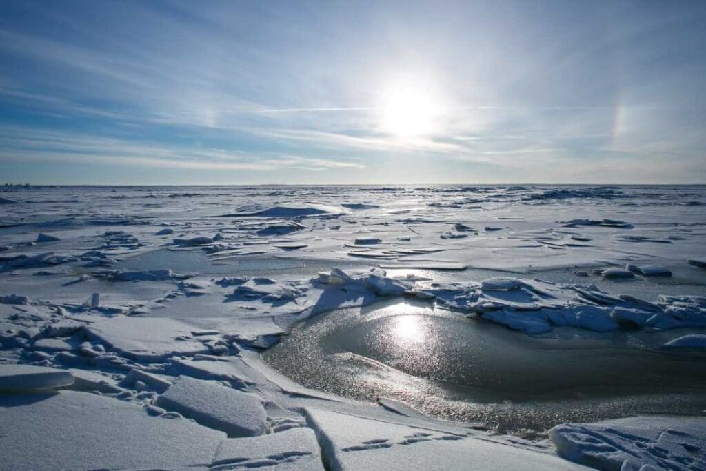 Sunny day in Antarctica