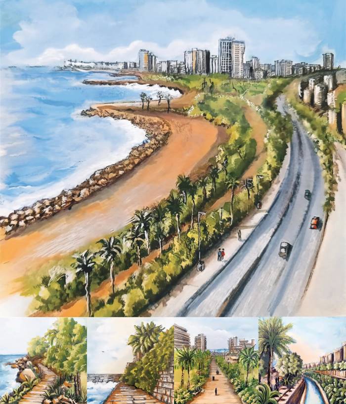 Illustration: Composite - Nature-based solutions to combat coastal erosion (s. climate, city)