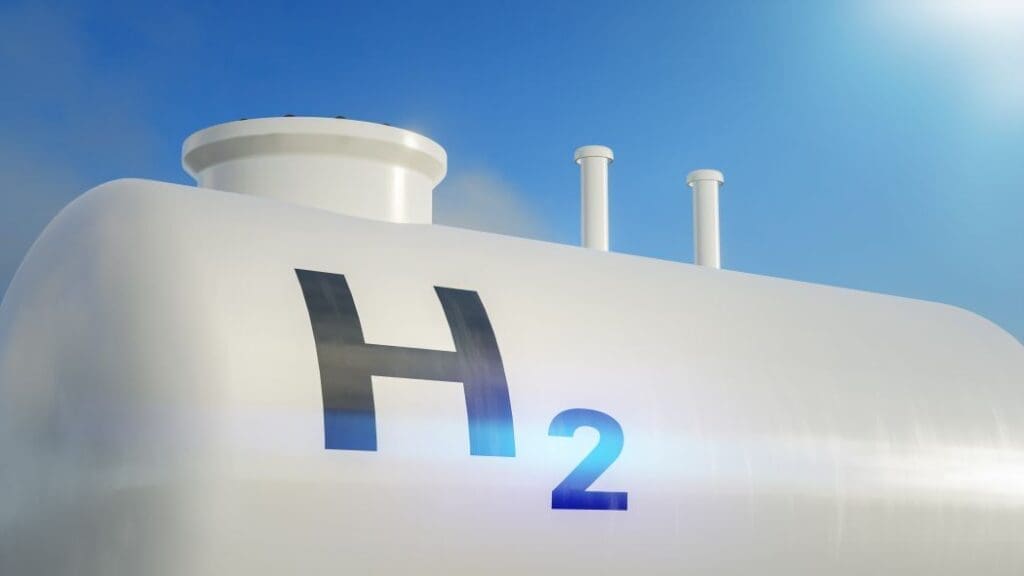 Australian 'green' hydrogen project under threat Modern hydrogen tank for renewable energy