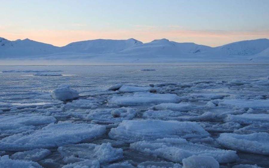 Image: Sea ice in the Arctic (s. climate, study)