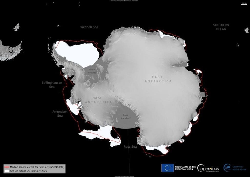 Satellite Image: Antarctica (s. Antarctic sea ice, climate)
