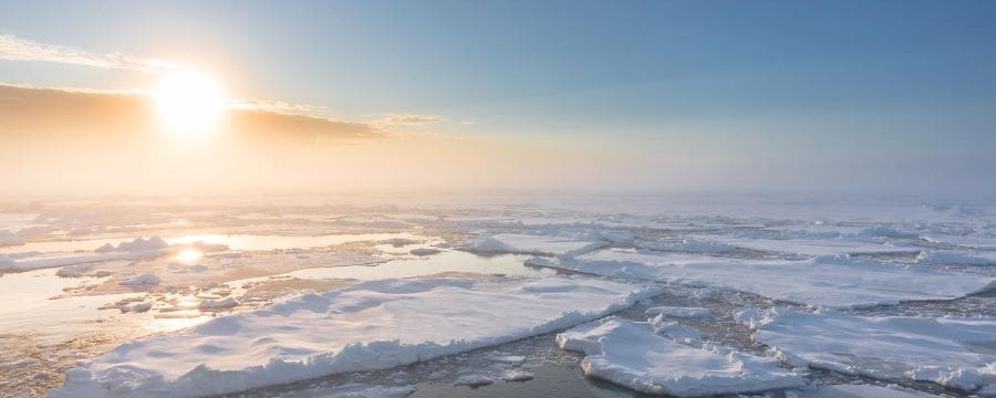 Image: Beaufort Sea, Ice, Sun,Arctic