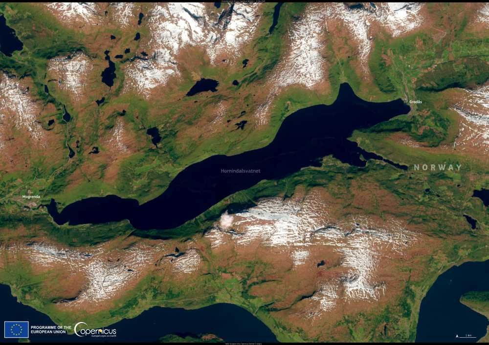 Satellite image: Hornindalsvatnet Lake, Norway