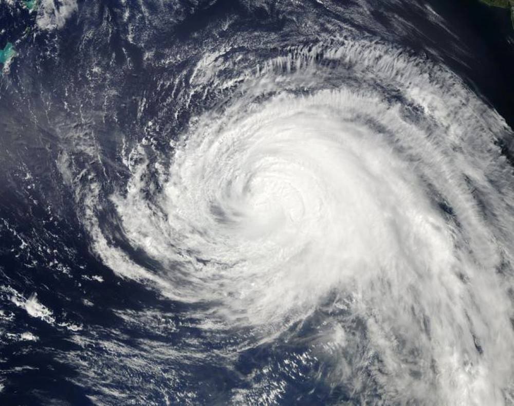 Hurricanes leave a hidden impact on the deep ocean, study finds Satellite Image: Hurricane Igor (2010) over Bermuda