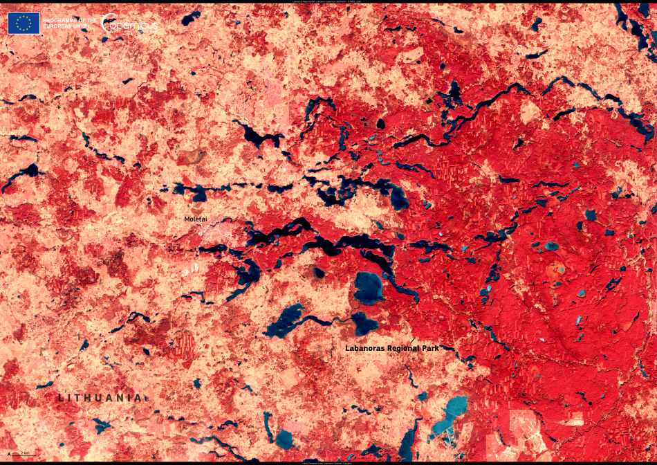 Satellite Image: Labanoras Regional Park, Lithuania