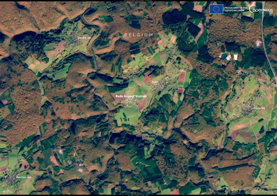 Satellite Image: Redu, Belgium