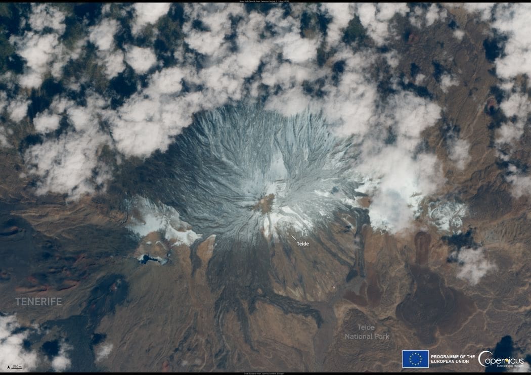 Image of the day: Snow blankets Mount Teide