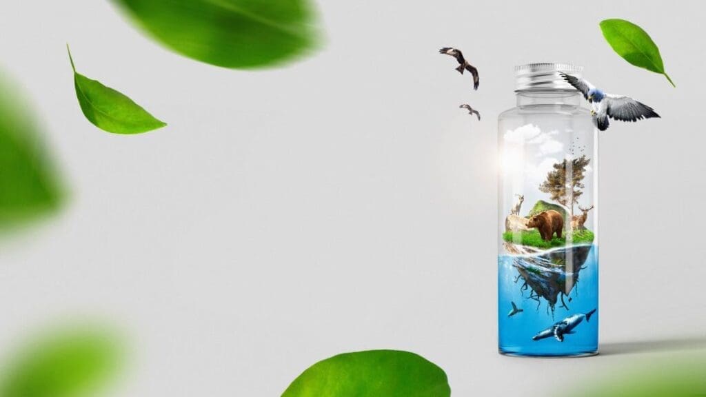 Image: Eco message in a bottle concept