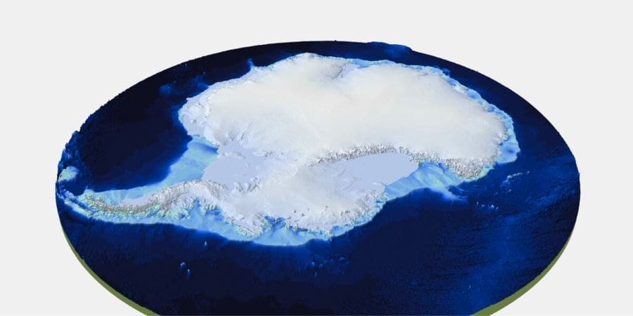 Image:  Antarctica map (s. research, climate, science)