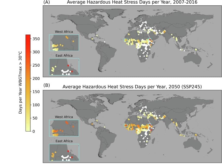 Image: Heat-impacted refugee camps (s. climate policy, population)