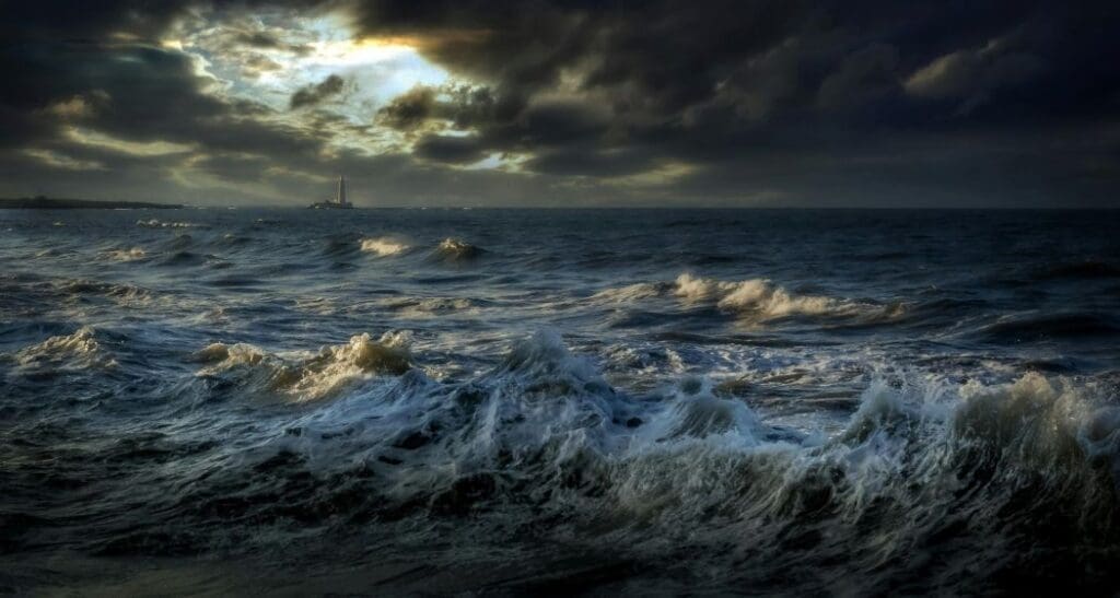 Image: Sea Under Dark Clouds