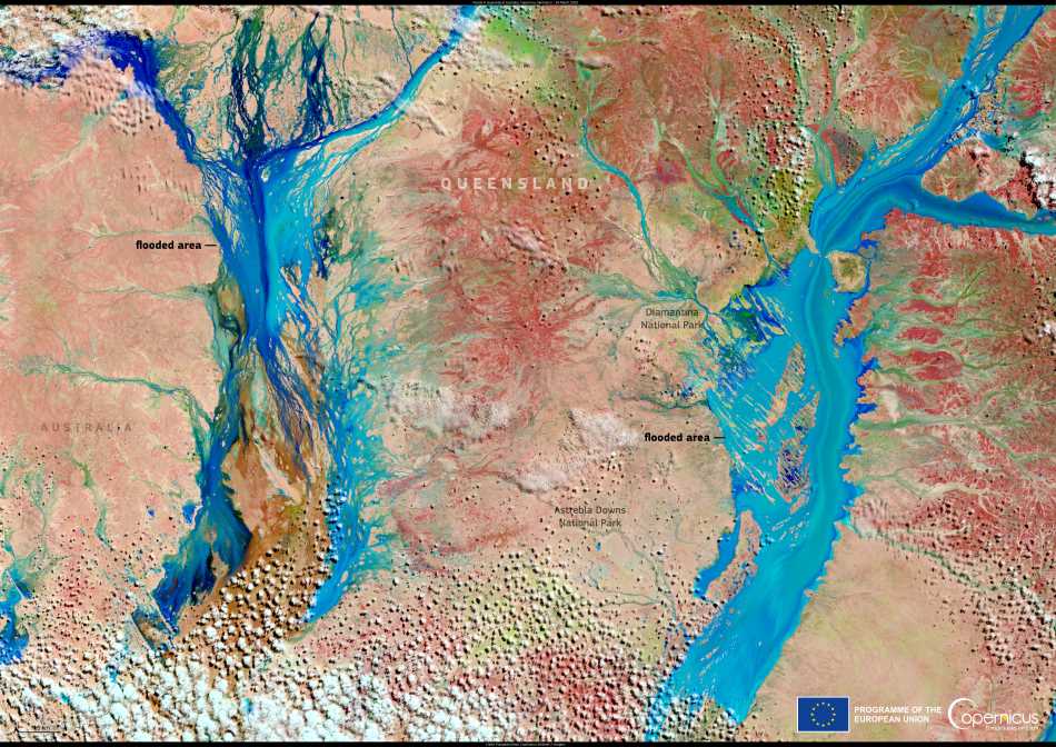 Satellite Image: Queensland, Australia