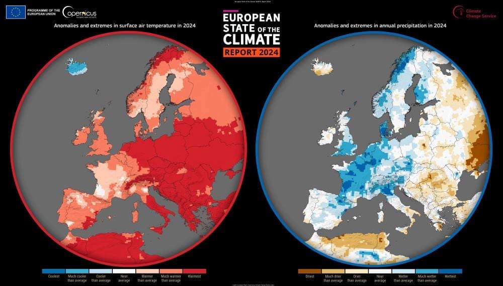 Image of the day: The European State of the Climate 2024 Report Image: European State of the Climate 2024 report