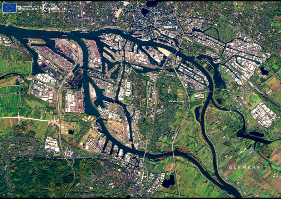 Satellite Image: Hamburg, Germany
