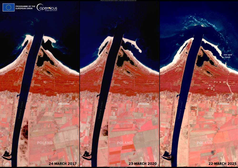 Satellite Images: Mikoszewo, Poland