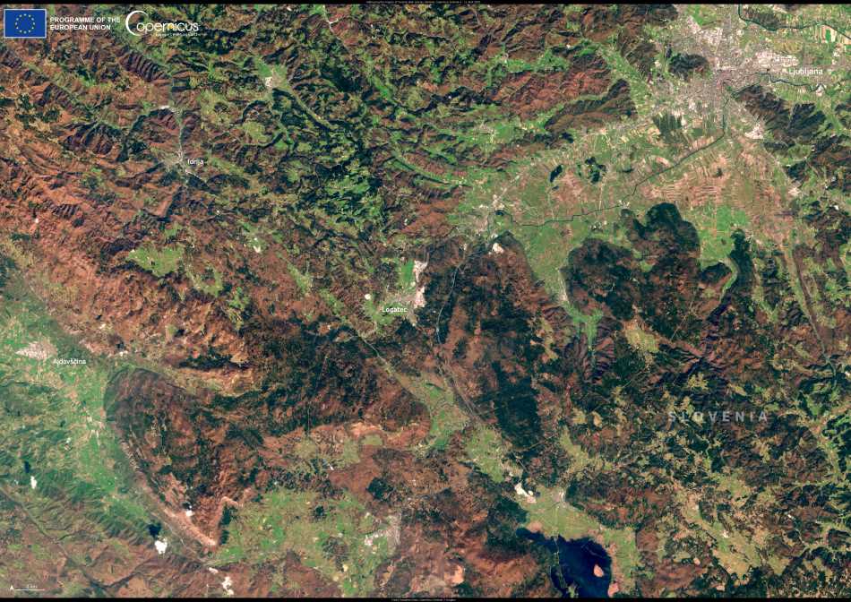 Satellite Image: Logatec, Slovenia