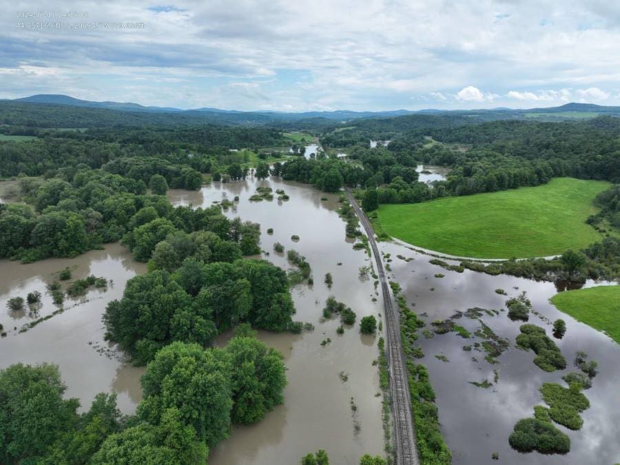 Image: Vermont was hit hard by floods in July of 2024 (s. floodplain, climate)
