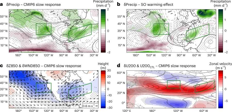 Image: Remote impact on the United States winter (DJF) precipitation (s. ocean warming, climate)