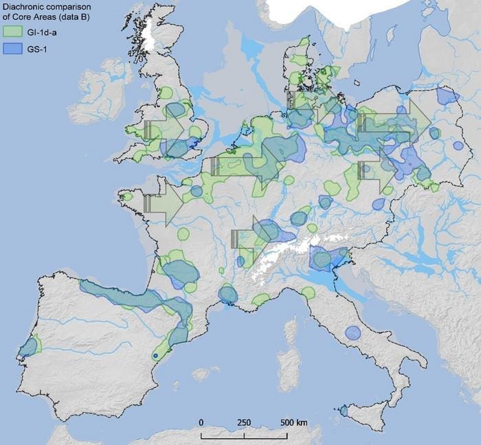 Climate Science Digest: April 3, 2025 Image: Population shifts in prehistoric Europe (s. science, Muser)