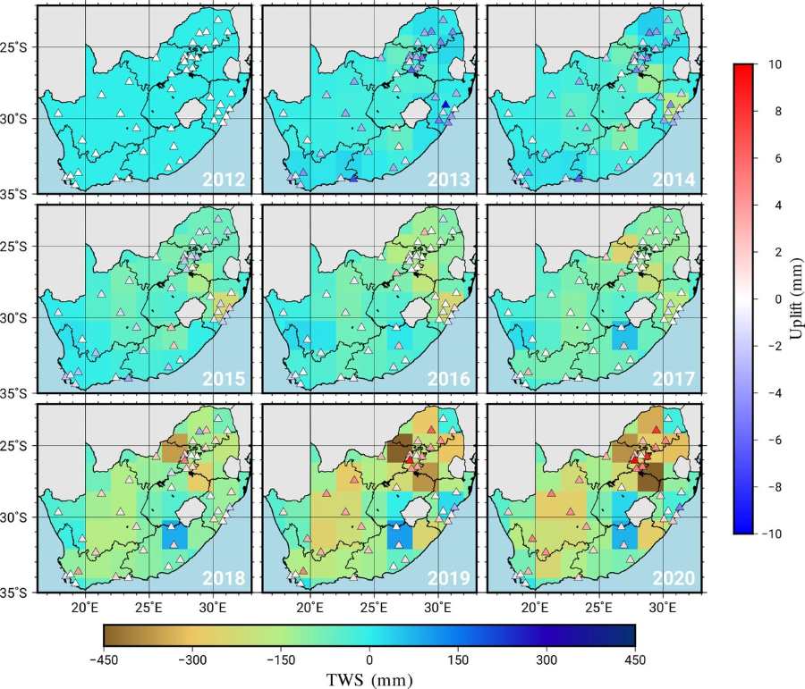 Image: The graph shows the water losses and gains
