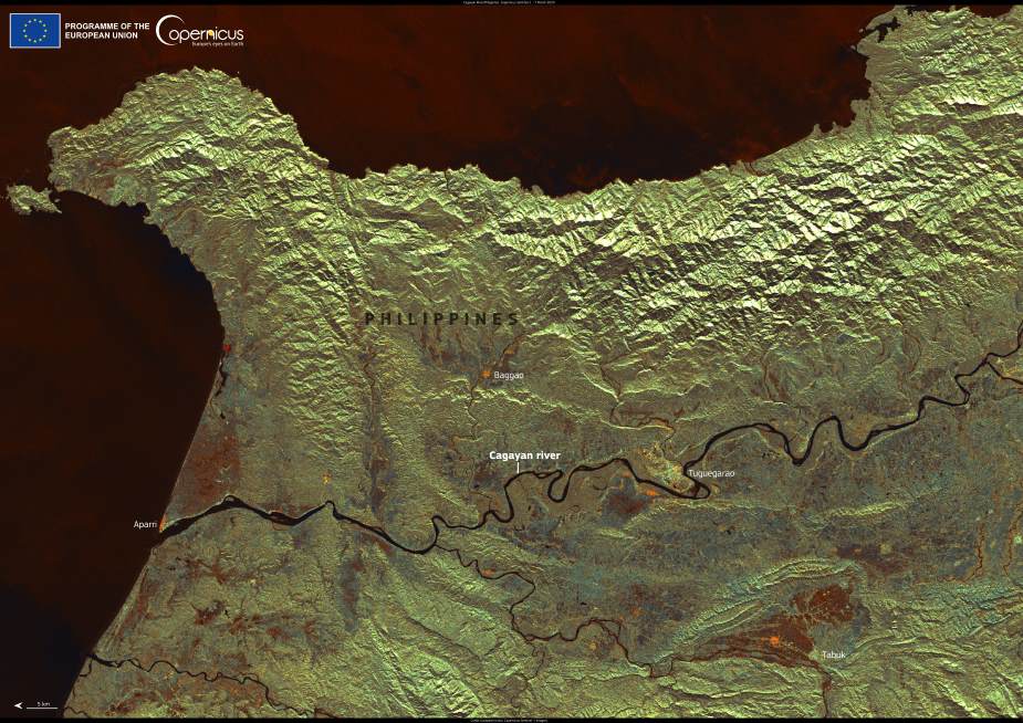 Image of the day: The winding lifeline of the Cagayan River Satellite Image: The Cagayan River, the Philippines