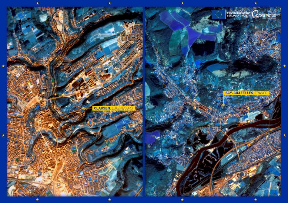 Satellite Image: Belgium; Luxembourg
