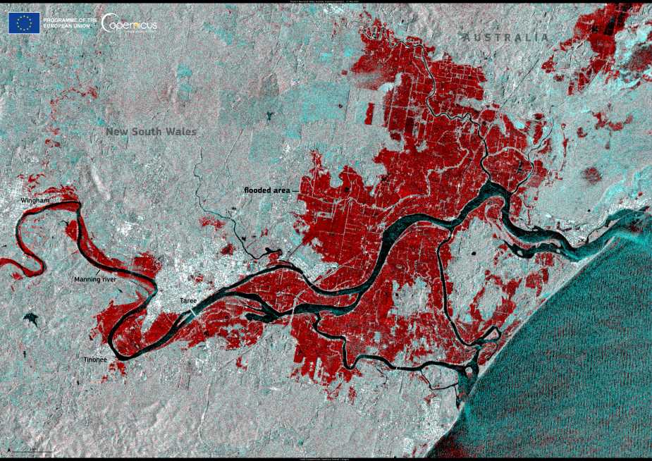 Satellite Image: New South Wales, Australia