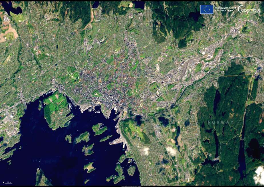 Satellite Image: Oslo, Norway
