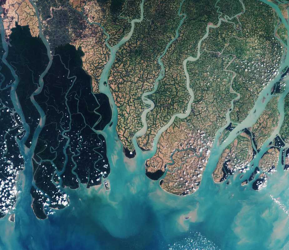 Climate Science Digest: May 25, 2025 Satellite Image: The Sentinel-2A satellite takes us over the very eastern part of the Sundarbans in Bangladesh, in this natural-colour image