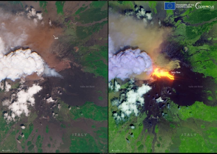 Satellite Image: Mount Etna, Italy (2 June 2025)