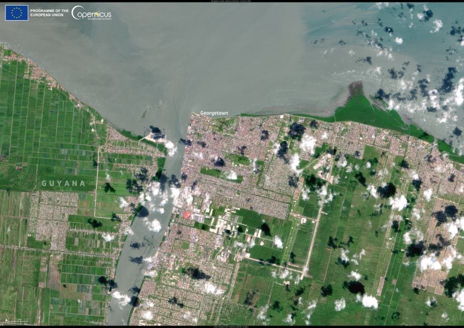 Satellite Image: Georgetown, Guyana