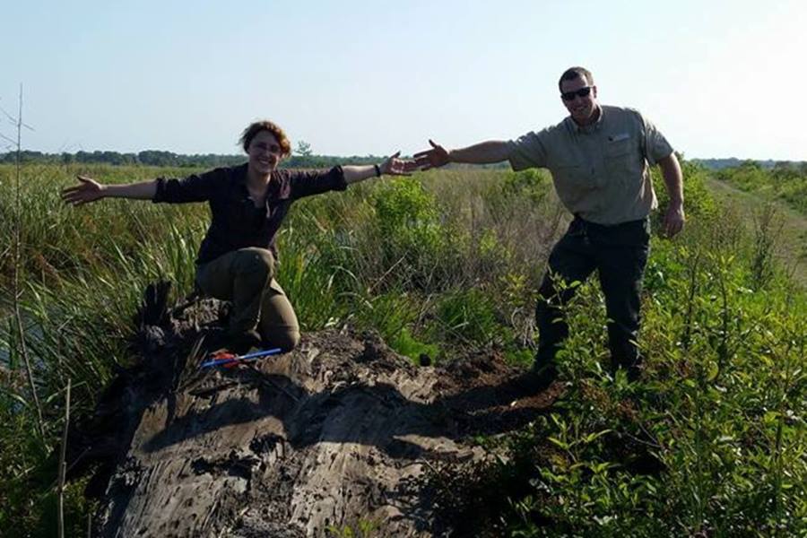 Image: Study authors Katharine Napora, Ph.D., and Craig Jacobs