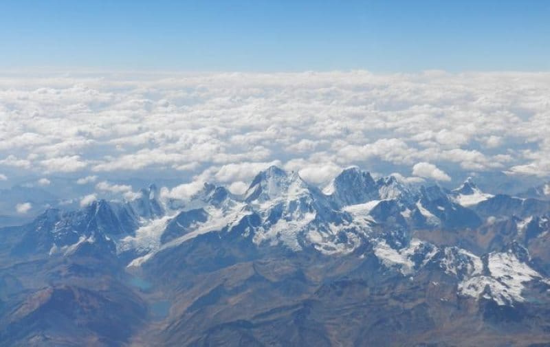 Image: Aerial view of Andes Mountains