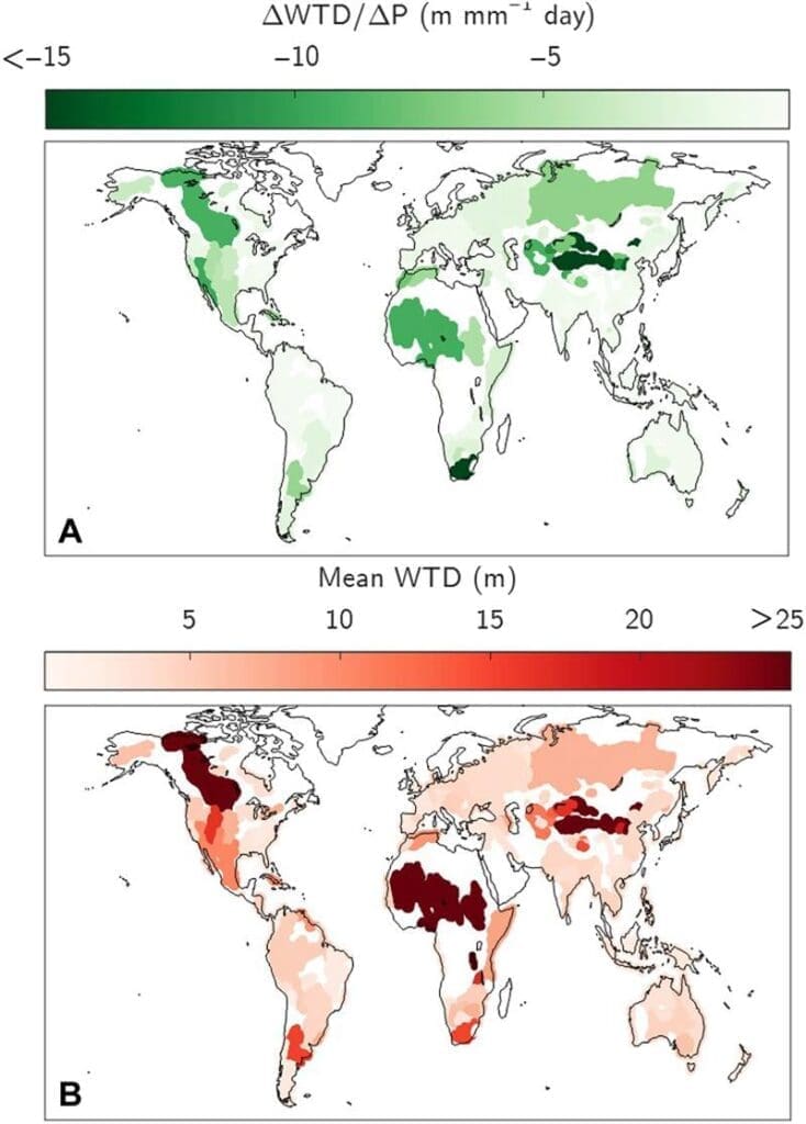 Ancient aquifers hint at future water shortages in Southwest Image: Simulated climate responses of major global groundwater basins under SSP5-8.5 emissions scenario (s. groundwater. aquifer)