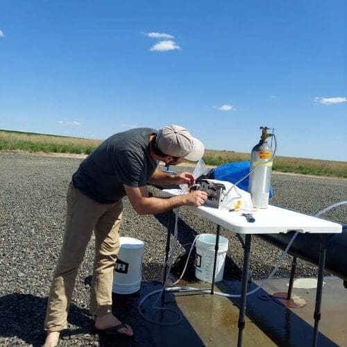 Image: Extracting dissolved gases from groundwater
