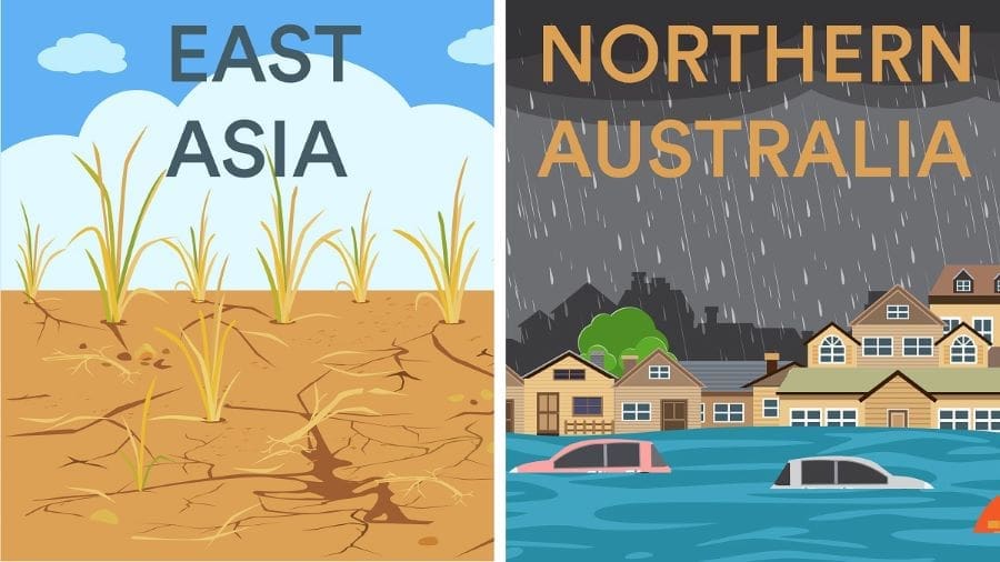 Image: East Asia and Northern Australia Comparison