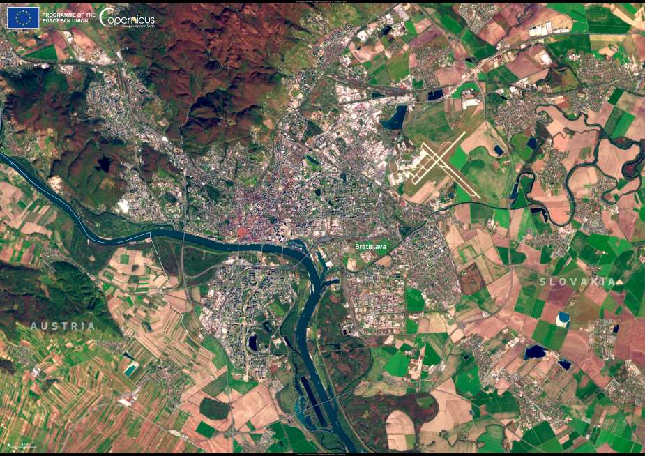Satellite Image: Bratislava, Slovakia