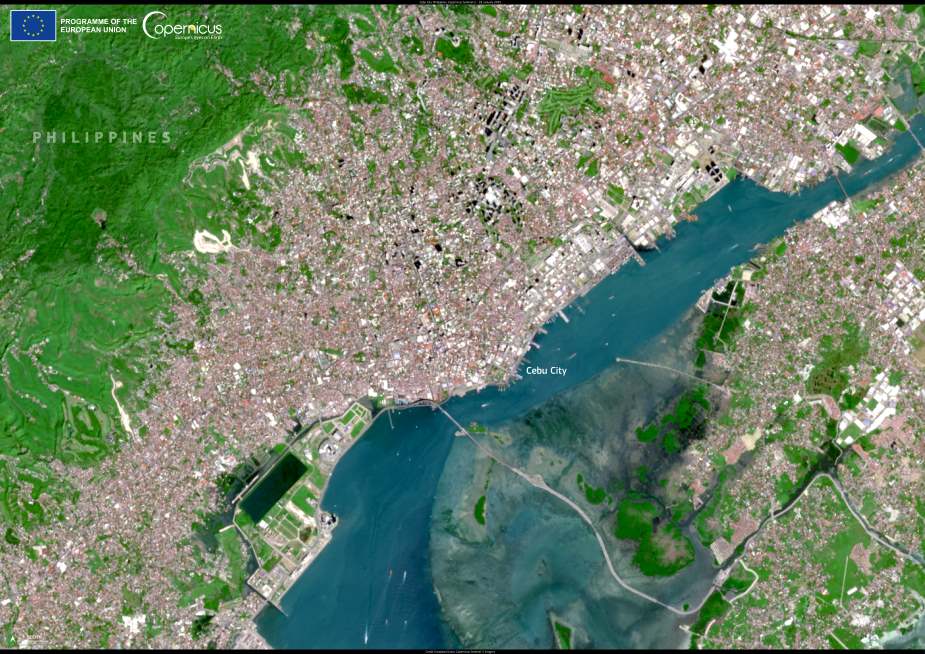 Satellite Image: Cebu City, Philippines