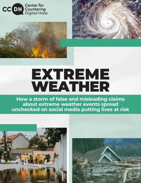 Image: cover of the report (s. Extreme weather misinformation)