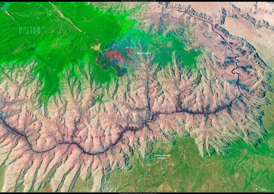 Image of the day: Grand Canyon wildfire leaves visible mark