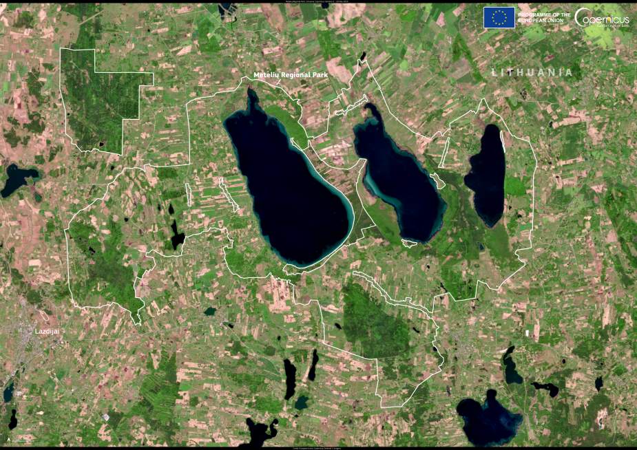 Satellite Image: Meteliai Regional Park (Metelių regioninis parkas), Lithuania
