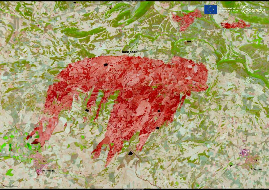 Satellite Image: Segarra region, Spain