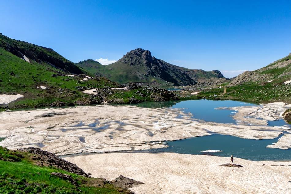 Image: Birds Eye View of the Cilo Sat Mountain Range, Turkey (s. glaciers, climate change)