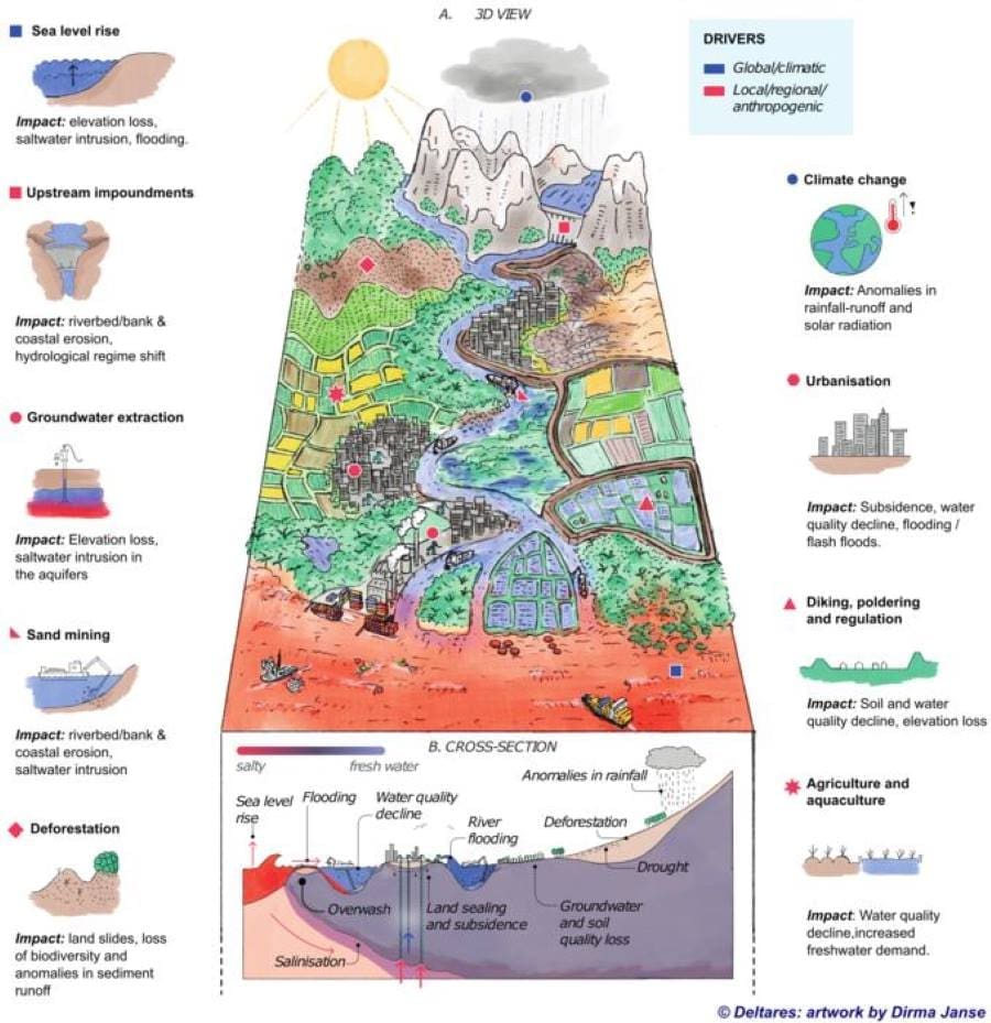 Climate Science Digest: July 8, 2025 Image: infographic deltas
