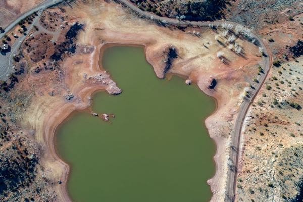 Image: Aerial view of Lyman Lake, Arizona