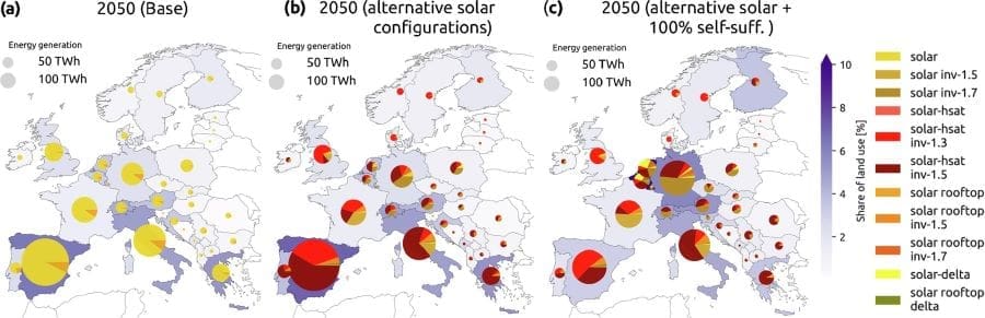 Image: Graphic - Spatial distribution of Solar PV in EU