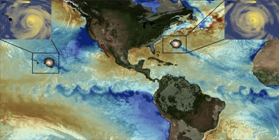 Image: snapshot of simulated climate conditions (cropped)