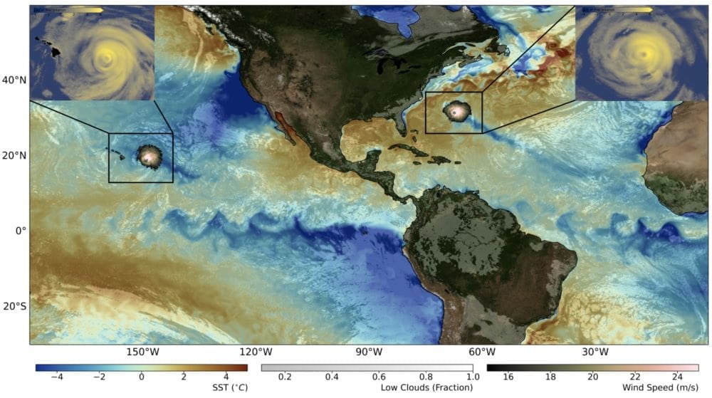 Image: A snapshot of simulated climate conditions