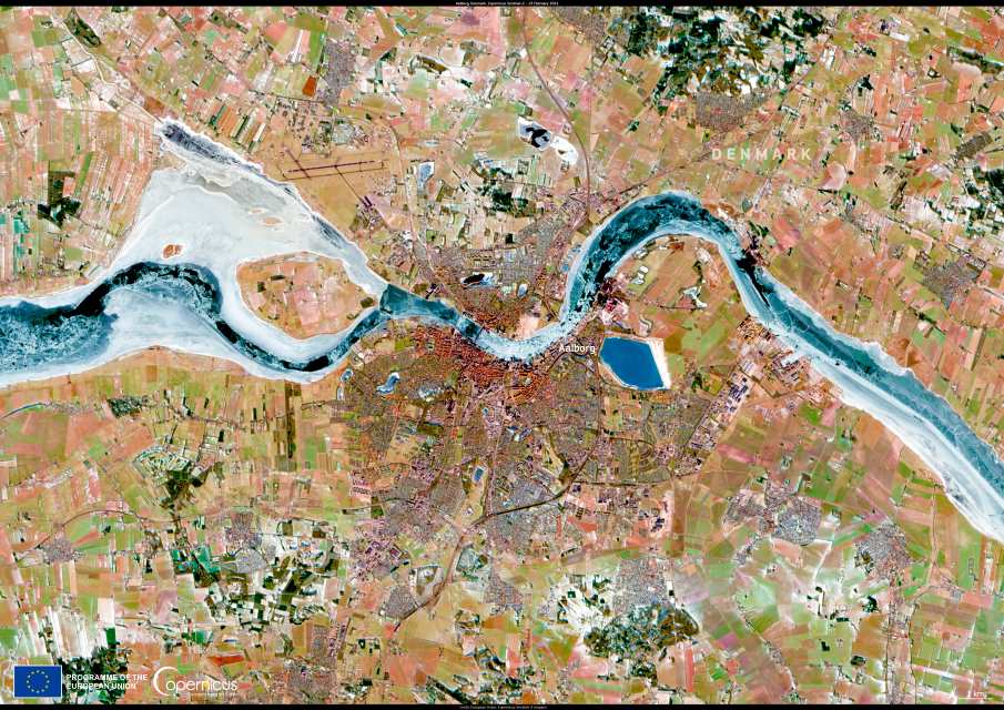 Satellite Image: Aalborg, Denmark